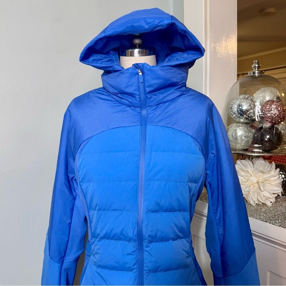 Lululemon Down For It All Jacket Winter Coat Pipe Dream Blue Size 12 NWT - Picture 6 of 16